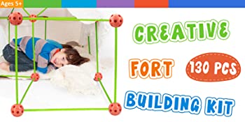 The Creative Fort Building Kits can be used both indoors and outdoors