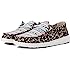 Hey Dude Wendy Shoes for Women - Cotton Canvas Upper - Bungee Lace-up Construction - Rounded-Toe Design Aztec Jungle Beige 5 