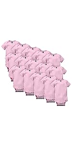 ORganic 15 pack onesies-2-Pink