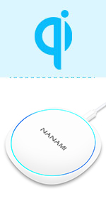 NANAMI Fast Wireless Charger Pad U6Black