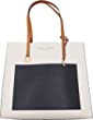 Marc Jacobs M0016131-289 Women's Grind Colorblock Leather Tote Bag In Sandshell