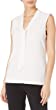 Anne Klein Women's Sleeveless Tie Neck Knit Top