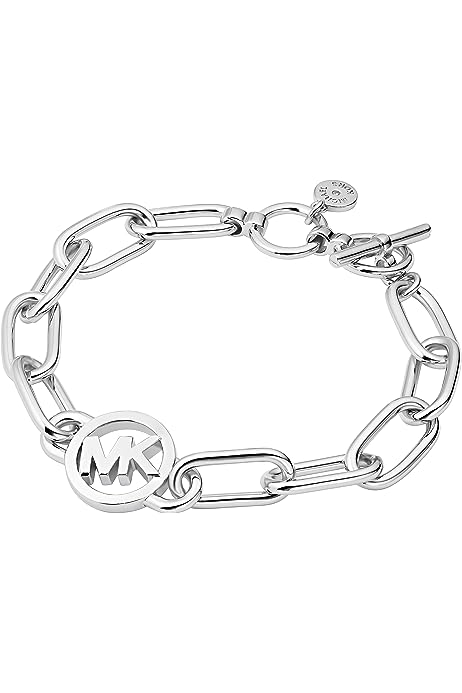 Women's Silver-Tone Brass Chain Bracelet (Model: MKJ7744040)