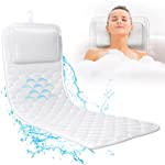 Vessgra Full Body Bath Pillow, Bathtub Pillow, 18 Luxury Extra Large Bath Pillow Support Back Neck Support Pillow, All Bathtub Rest 3D Mesh Air Mesh Breathable Bath Accessories for Women &amp; Men…