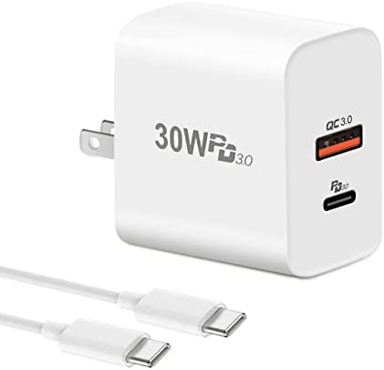 USB C Fast Charger 30W,cshare PD 3.0 USB Wall Charger,Foldable Power Adapter for Google Pixel 6 Pro,for iPhone 14pro/14/13/12/11/XR, MacBook,Pad Pro,AirPods,Galaxy S22 ultra S21, 6.6ft USB C to C Cord