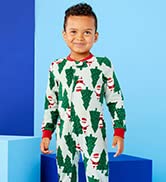 simple joys, holiday pajamas, santa, toddler