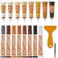 REALINN Wood Furniture Repair Kit 8 Light Colors- Wood Fillers and Touch Up Markers, Repair Scratch, Cracks, Discoloration for Wooden Door, Floor, Table, Cabinet