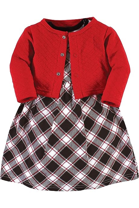 Baby Girls' Quilted Cardigan and Dress