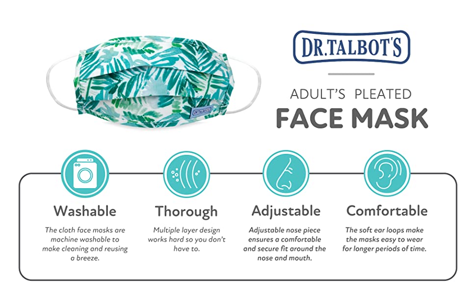 Face mask, mask, ppe, soft, adult, pleated, washable, reusable, adjustable, comfortable, pattern 