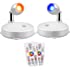 RGB LED Spotlight, Prosperbiz Battery Operated Accent Lights, Wireless LED Puck Light, Dimmable Uplight with Remote, Stick on