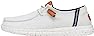 Hey Dude Women's Wendy Washed Canvas White Size 8 | Women's Shoes | Women's Slip-on Loafers | Comfortable & Light-Weight