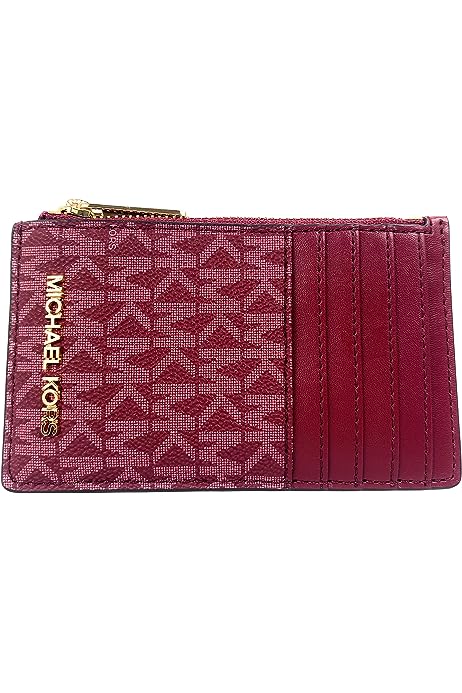 Jet Set Leather Travel Card Case in Mulberry Multi
