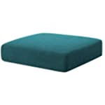 Hokway Stretch Couch Cushion Slipcovers Reversible Cushion Protector Slipcovers Sofa Cushion Protector Covers(Teal, Small)