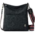 Sakroots Womens Eco-twill Lucia Crossbody in REPREVE Eco Twill, Black Spirit Desert, One Size US