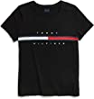 Tommy Hilfiger Women’s Adaptive Short Sleeve Signature Stripe T-Shirt with Magnetic Buttons