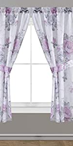 flower design window panel 