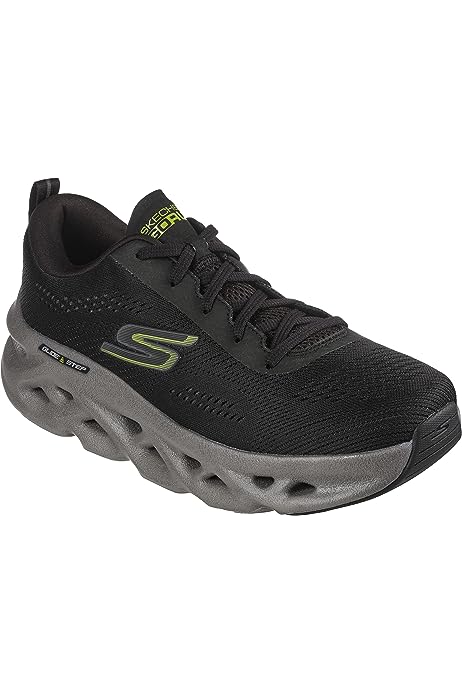 Men's GOrun Glide-Step Swirl Tech-Max Cushioning Athletic Workout Running Walking Shoes Sneaker