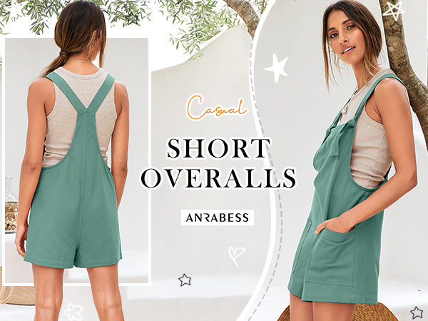 ANRABESS Women&#39;s Overalls Summer Casual