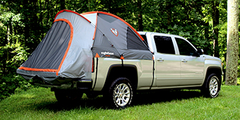 rightline gear truck bed tent attaches vehicle camping