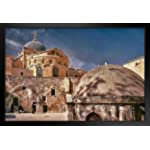 Church of The Holy Sepulchre Old Jerusalem Israel Photo Art Print Black Wood Framed Poster 20x14