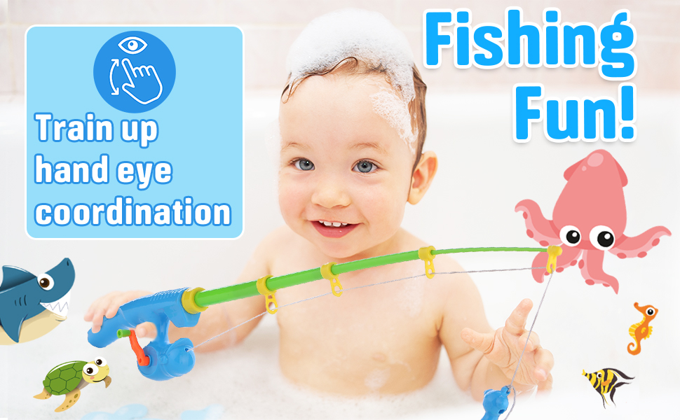 CozyBomB Kids Fishing Bath Toys Game