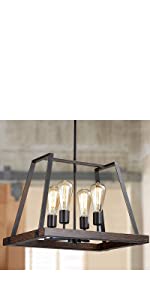 Black Farmhouse Pendant Chandlier