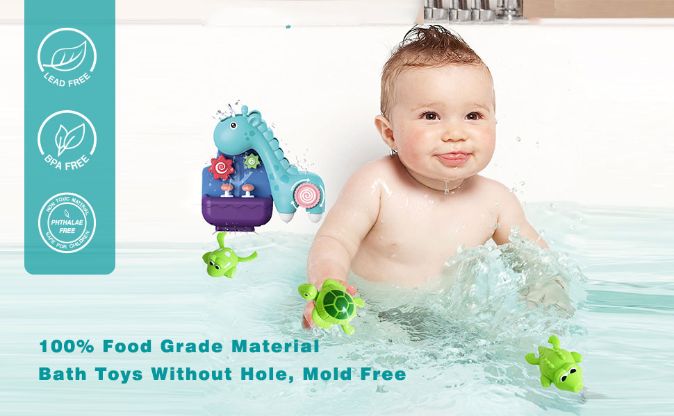 Safe baby bath toys