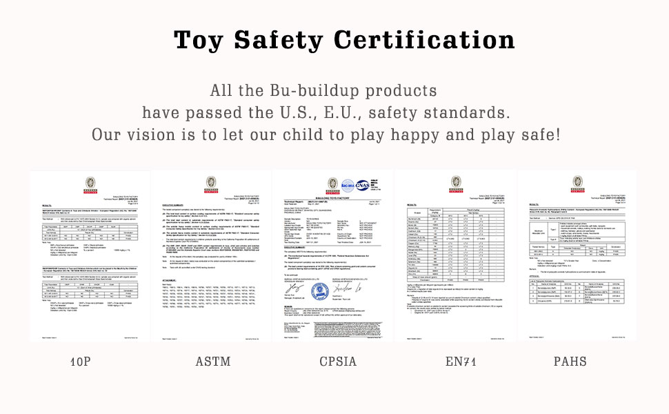 Toy safety certification