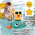 Little Bado Electric Baby Bath Fish Toy,Spray Water Spraying Squirt Toy 3 in 1 Bathtub Bath Toy for Infants Babies 6-12 Months Toddlers Sprinkler Bath Toys