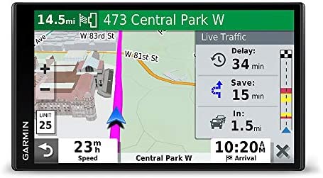 Garmin DriveSmart 65, Built-In Voice-Controlled GPS Navigator with 6.95” High-Res Display , Black