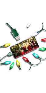 Christmas lights charger cable Type C