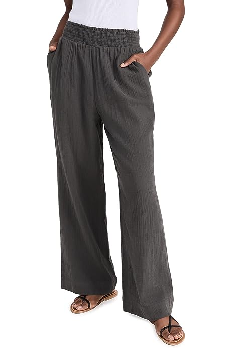 Women's Dream Cotton Gauze Wide Leg Pants