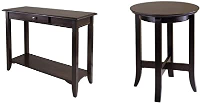 Winsome Nolan Occasional Table, Cappuccino & Wood Toby Occasional Table, Espresso