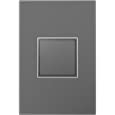 Legrand adorne 15Amp 1-Gang Pop-Out Outlet in Magnesium With Matching Wall Plate, ARPTR151GM2WP