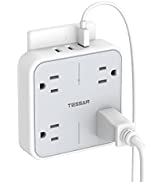 Multi Plug Outlet Extender with USB, TESSAN Surge Protector Outlet Splitter with 3 USB Wall Charg...
