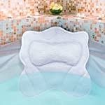 AIFEIVICO Bath Pillows for Tub Neck and Back Support, Bathtub Pillow with 7 Anti-Slip Suction Cups, Soft 4D Air Mesh Bath Tub Pillow for Body Relaxing, Fits All Bathtub
