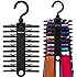 Tenby Living 2-Pack Black Tie Rack, Organizer, Hanger, Holder - Affordable Ti.