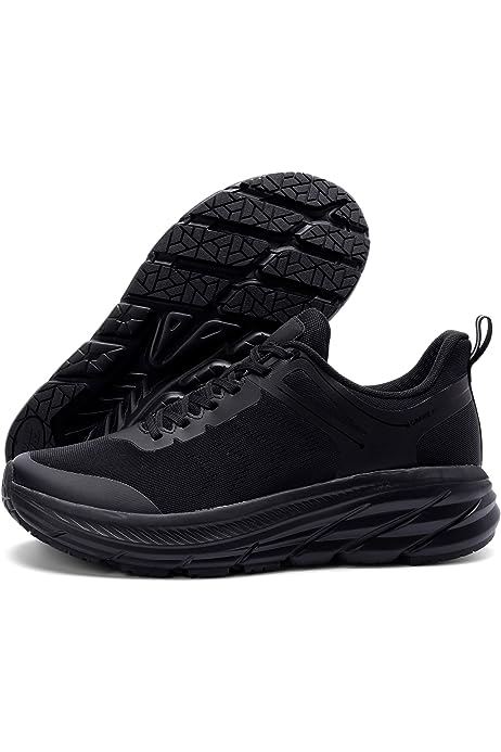 Road Running Shoes for Men with Superior Cushioned Comfort Lightweight Mens Walking Shoes Non-Slip Breathable Athletic Tennis Cross-Training Shoes Rugby Sneakers