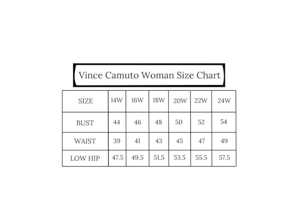 Vince Camuto Woman Size Chart