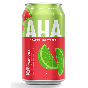 Aha Sparkling Water (Lime + Watermelon)