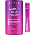 FRISKA Radiant Rest Collagen Peptides, Melatonin, Probiotics and Digestive Enzymes Powder Supplement for Women | Sleep Aid and Beauty Boost | 20 Stick Packs