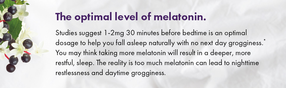 The optimal level of melatonin