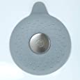 SlipX Solutions Gray Drain Stopper Fits Over Drains to Prevent Leaks (Covers Standard Tub &amp; Sink Drains, Silicone &amp; Stainless Steel)