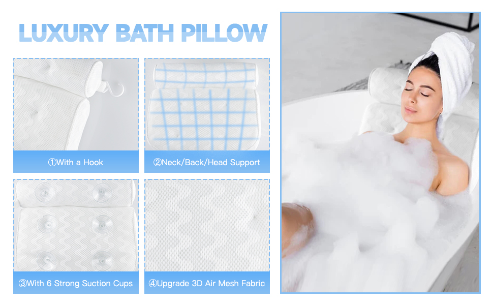 Bathtub Spa Bath Pillow