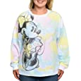Disney Womens Plus Size Minnie Mouse Sweatshirt Fleece Pullover (Multicolor, 1X)