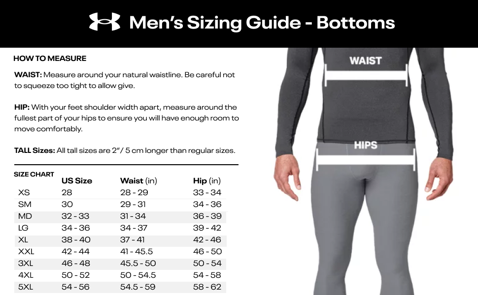 Bottoms Size Chart Guide