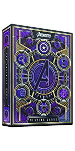 Avengers Luxury Playing Cards featuring Thor, Hulk, Black Panther, Iron Man, and more by Marvel