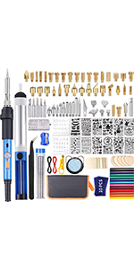 wood burning kit wood burner wood burning tool pyrography pen soldering iron Embossing Carving 