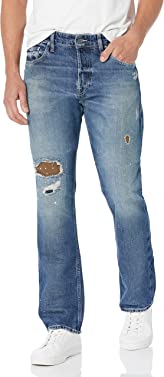 GUESS Men's Eco Rodeo Distressed Jeans