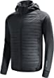 BALEAF Men's Lightweight Warm Puffer Jacket Winter Down Jacket Thermal Hybrid Hiking Coat Water Resistant Packable